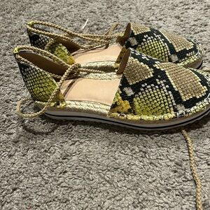 Never worn women’s J Lo brand sandals